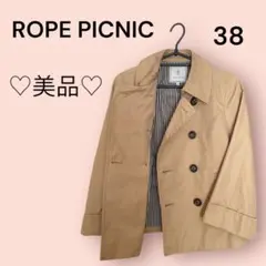 ROPE PICNIC ベージュ ダブルブレスト ジャケット 38のサムネイル