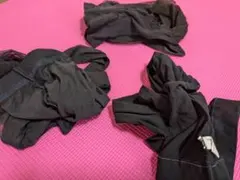 黒色系サポートタイプのパンティストッキング ３足セット　安心の匿名配送・送料込