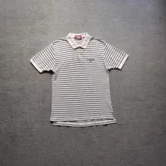 90s コンバース ヴィンテージ ポロシャツ ボーダー L 半袖 アメカジ古着のサムネイル
