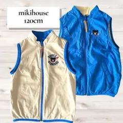 【最終値下げ】ミキハウス ダブルビー／リバーシブベスト 130cm