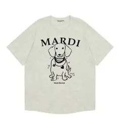 Mardi Mercrediマルディメクルディ 半袖Tシャツ オートミール×黒のサムネイル