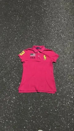 短丈Polo by Ralph Laurenビッグポニーチーフキーフ薄ピンク - メルカリ