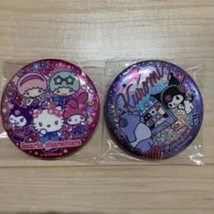 サンリオキャラクターズ　キラキラBIG缶バッジ2 クロミ　集合