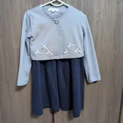 キャサリンコテージ　ボレロ付きワンピース　ネイビー　フォーマル