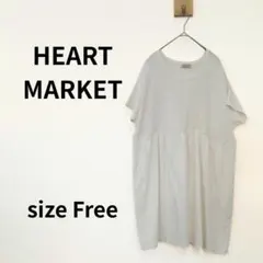 HEART MARKET 半袖チュニック オフホワイト S-975