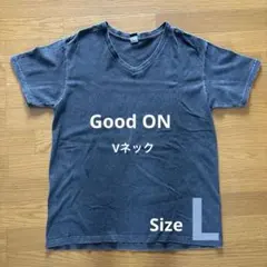 Good ON ダークグレー Vネック Tシャツ Lサイズ