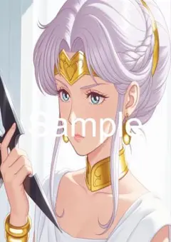 イラストポスター　グラビア　写真　A4サイズ　AIポスター　 K-C-２１