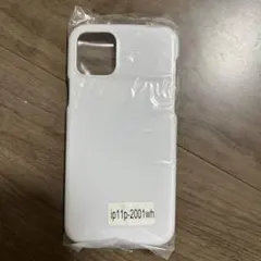 iPhone11pro 白 ハードケース デコ土台 ハンドメイド DIY