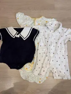 ベビー服 ロンパース カバーオール 3点セットのサムネイル