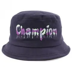 未使用 Champion チャンピオン ペイントロゴ バケットハット ネイビーのサムネイル