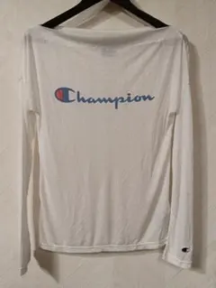 未使用品 Champion ロゴプリント シアー 長袖 Tシャツ M ロンTのサムネイル