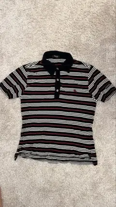 BURBERRY BLACK LABEL ストライプポロシャツ サイズ2