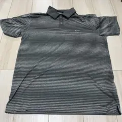 NIKE GOLF ポロシャツ グレー ボーダーのサムネイル