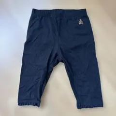 babyGap レギンス ネイビー クマ刺繍