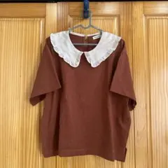 サマンサモスモス　フリル襟カットソー