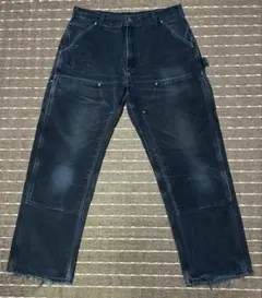 神フェード carhartt ダブルニーペインターパンツ ブラック アメリカ製