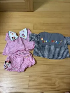 ディズニー　100周年　半袖シャツとショートパンツ3点セット 80 ミッキー刺繍