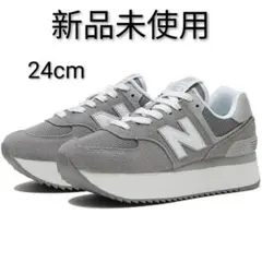 New Balance WL574ZSDB　グレー スニーカー 24cm