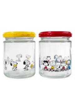 PYREX スヌーピー PEANUTS キャニスター ガラス保存容器 2個セット