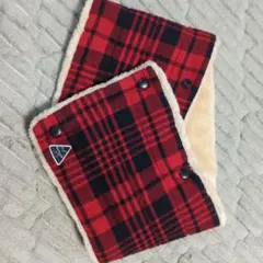 値下げ！！ BAYFLOW ネックウォーマー レッド・ブラックチェック