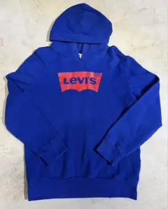 Levi’s ロゴパーカー 青 Mサイズ スウェットパーカー ブルー フーディ