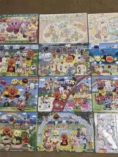 アンパンマン9枚、すみっコぐらし2枚、カービィパズルセット