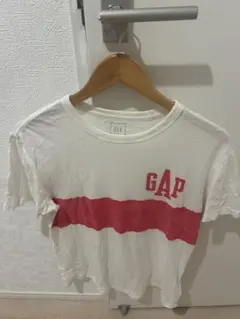 GAP 半袖Tシャツ ホワイト/ピンク