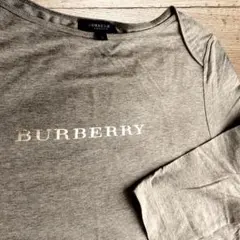 ⭐極美品⭐BURBERRY LONDON ラインストーン Tシャツ カットソー 美品♡BURBERRY LONDON ラインストーンロゴ Tシャツ グレー - メルカリ
