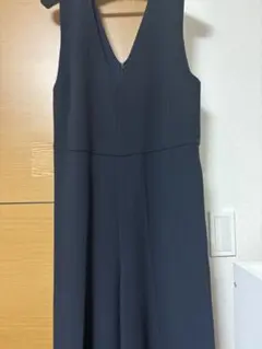 低身長向け　Vネック オールインワンのサムネイル