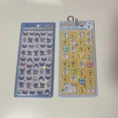 スティッチ んぽちゃむ ボンボンドロップシール ミニ 2種セットのサムネイル
