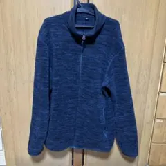 ユニクロ　ネイビー系 フリースジャケット フルジップ