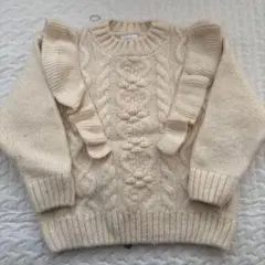 ZARAベビー フリル付きニット 2-3歳