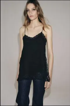 ZARA WOMAN新作　ZW COLLECTION レーストリムトップスのサムネイル