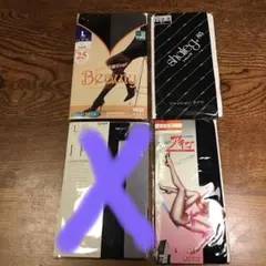 レトロパンティストッキング(ブラック2足 他1足)