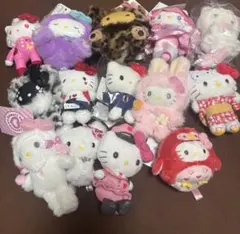 サンリオ ハローキティ マスコット ぬいぐるみ 14種セット 原宿　東京駅　池袋 サンリオ ハローキティ マスコット ぬいぐるみ 14種セット 原宿 東京駅
