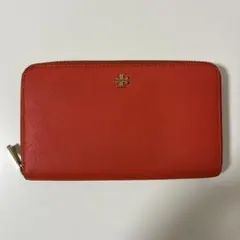 Tory Burch トリーバーチ ラウンドファスナー ボルドー 長財布 - メルカリ