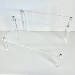 アクリル 2段 ディスプレイシェルフ