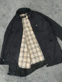 ✨バーバリー ブラックレーベル✨ノバチェック/ライナー付き/2way/ブラック