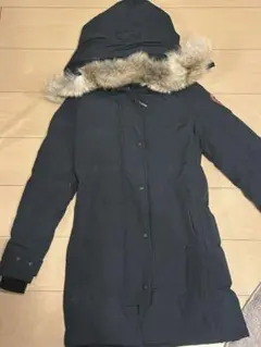 カナダグース マッケンジー ダウンコート Sサイズ　　　ブラック　刺繍ワッペン