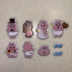 シール おぱんちゅうさぎ 立体シール ぷっくりシール