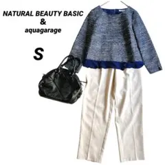 美品✨コーデ売り ビジネス フォーマル セットアップ パンツ プルオーバー S