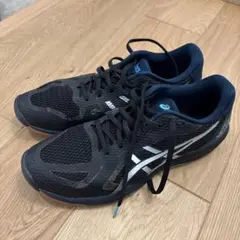 ASICS バレーボールシューズ ブラック✖️ブルー　ローテジャパンライト