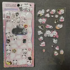 もちもちパンダ　ジュエルプチドロップシール　キャンディグリッターステッカー