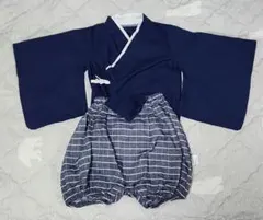 ベビー袴　男の子　紺色　90センチ