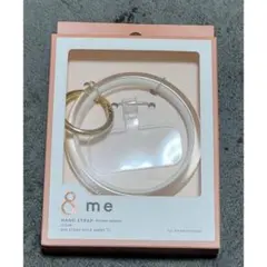 &me ハンドストラップ クリア　ELECOM