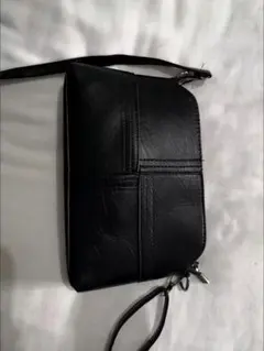 ブラック ショルダーバッグ 合成皮革