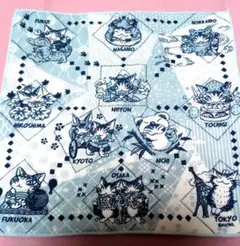 わちふぃーるど　猫のダヤン　タオルハンカチ　ご当地　未使用　シールタグ付き