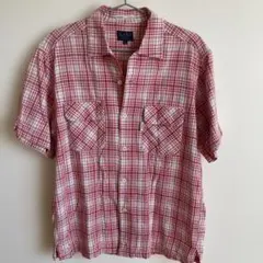 90s国産ヴィンテージ　オールドアメカジ　EAST BOY 半袖シャツ チェックのサムネイル