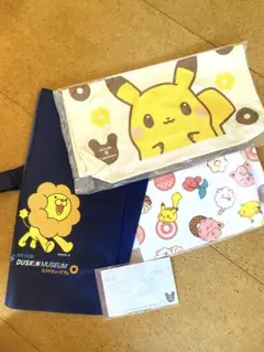 ピカチュウ バッグ　ミニタオル　メモ帳　エプロン　4点　新品未開封　ミスド