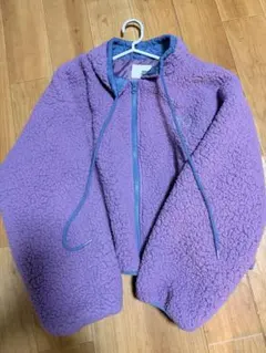 ジャバ　フリースジャケット　ボア　フルジップ　刺繡　ハイネック　防寒　L